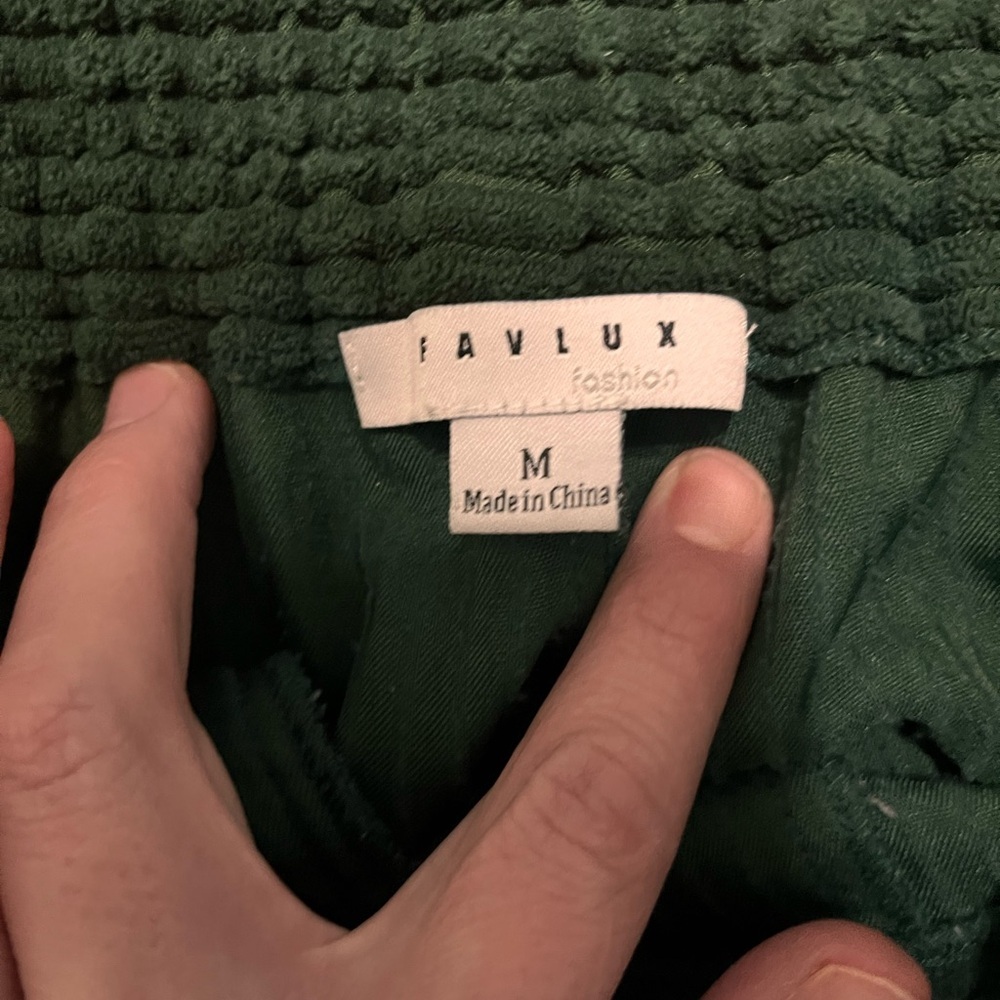 FAVLUX Forest Green Corduroy women Bottoms - Picture 4 of 6